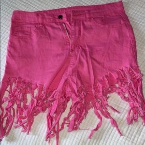 Pink shorts